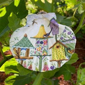 Birdhouse Decoupaged Shell